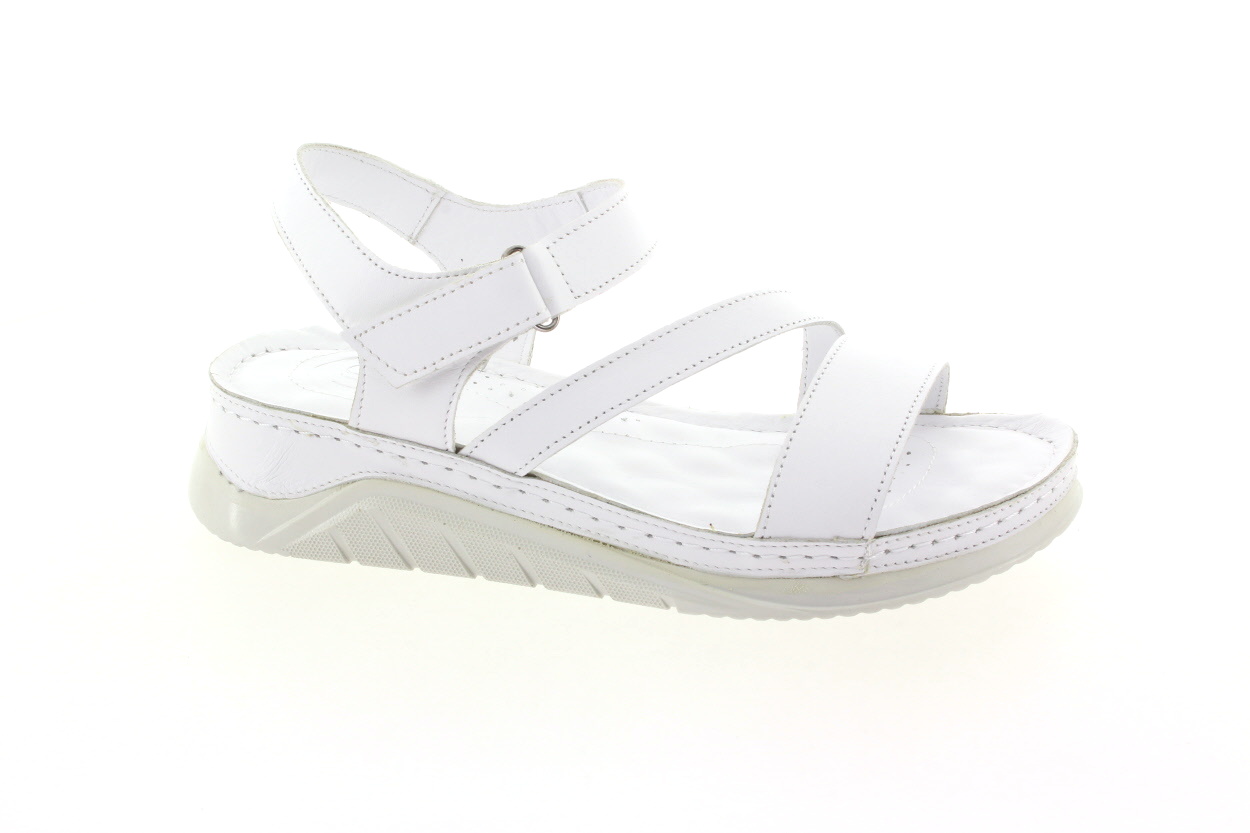 YO Dámské kožené bílé sandály