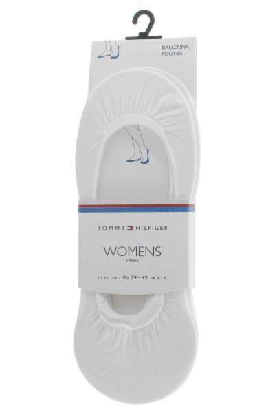 TOMMY HILFIGER Dámské ponožky do balerín bílé