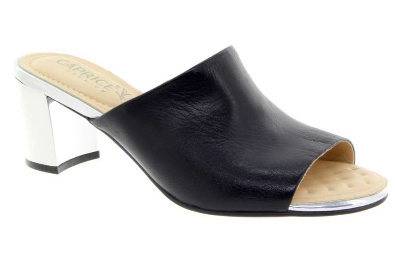 CAPRICE Dámské kožené letní sandálky black