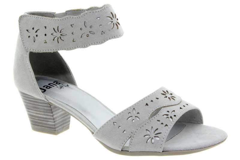 JANA Pásková dámská obuv grey "H"