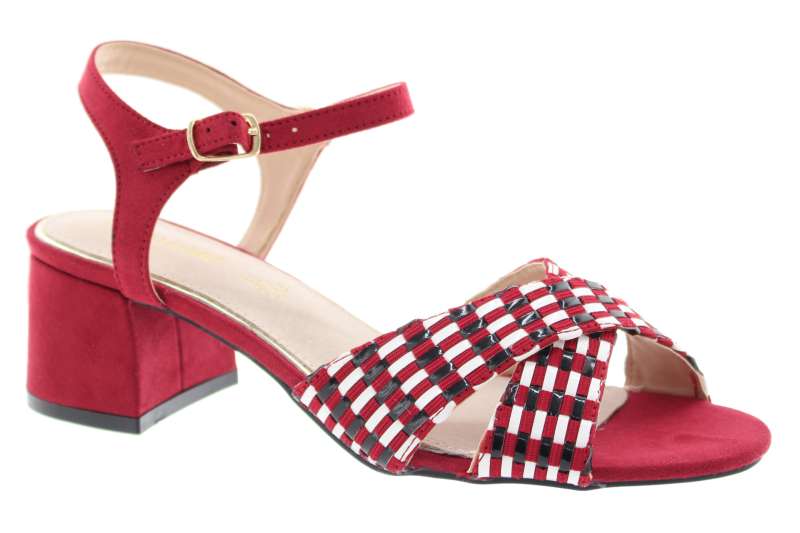 MARIAMARE Dámské páskové sandálky rojo