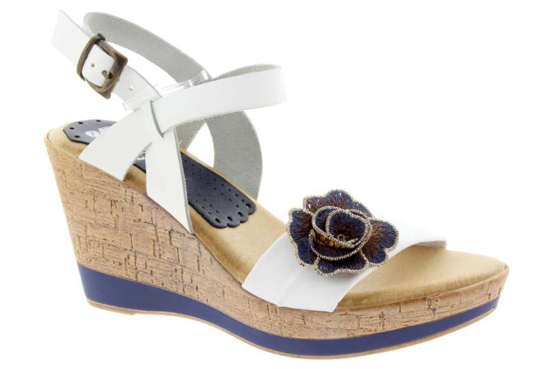 MARILA Kožené dámské sandálky na klínku