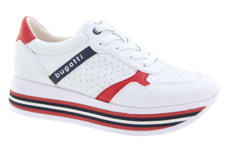 BUGATTI Tenisky celoroční dámské white-red