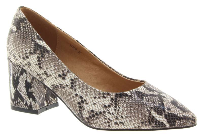 DESKA Dámské kožené lodičky snake
