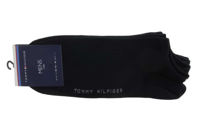 TOMMY HILFIGER Pánské ponožky 2 páry black