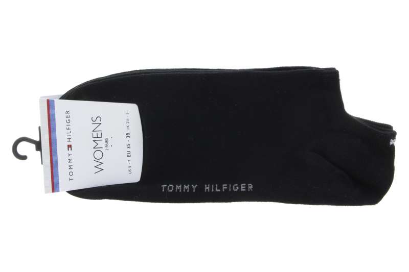 TOMMY HILFIGER Dámské ponožky black 2 páry