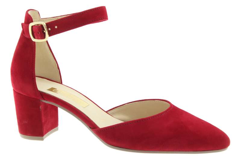 GABOR Dámské kožené lodičky rubin