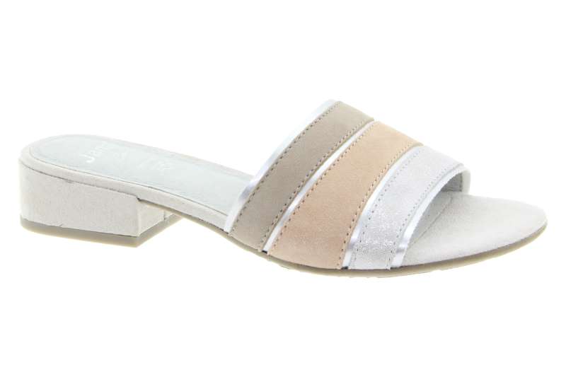 JANA Dámské letní pantofle silver