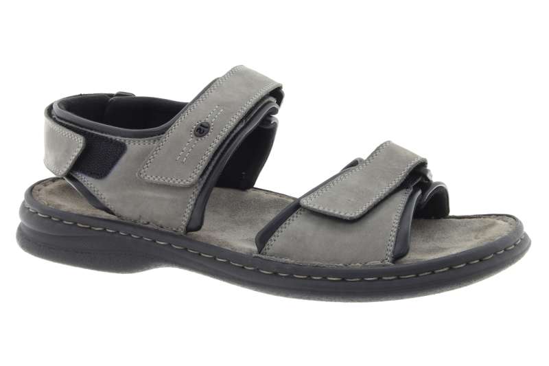 JOSEF SEIBEL Pánské sandály kožené graphit
