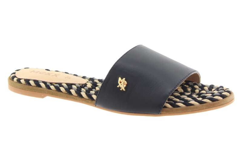 MEXX Dámské kožené pantofle black