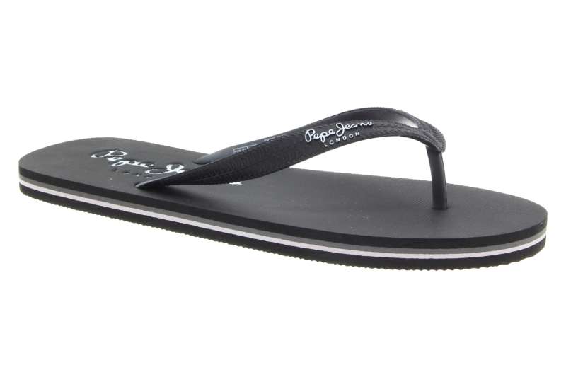 PEPE JEANS Pánské žabky black