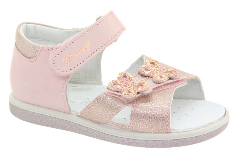 PRIMIGI Dětské kožené sandálky rosa