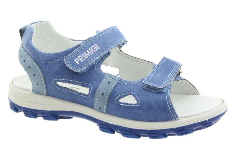 PRIMIGI Dětské kožené sandálky azzurro