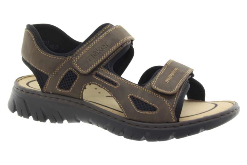 RIEKER Pánské letní sandály tabak