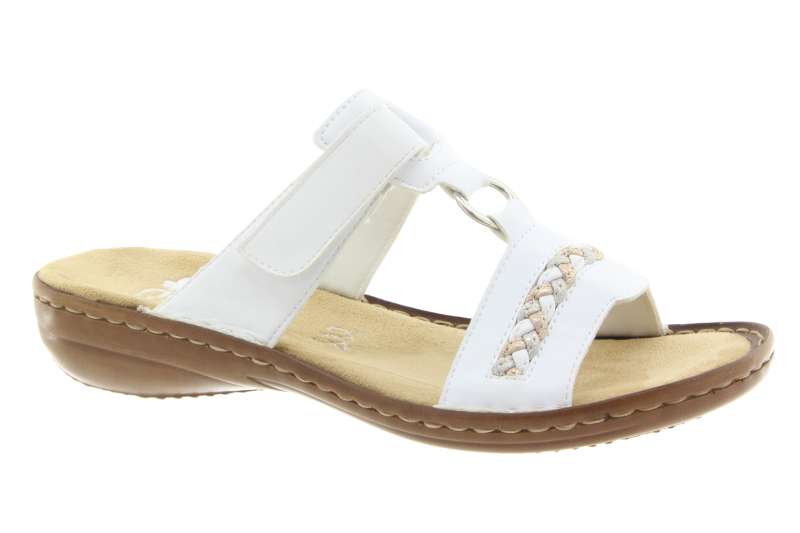 RIEKER Dámské pantofle weiss