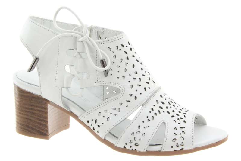 VENUS Dámské kožené sandálky white