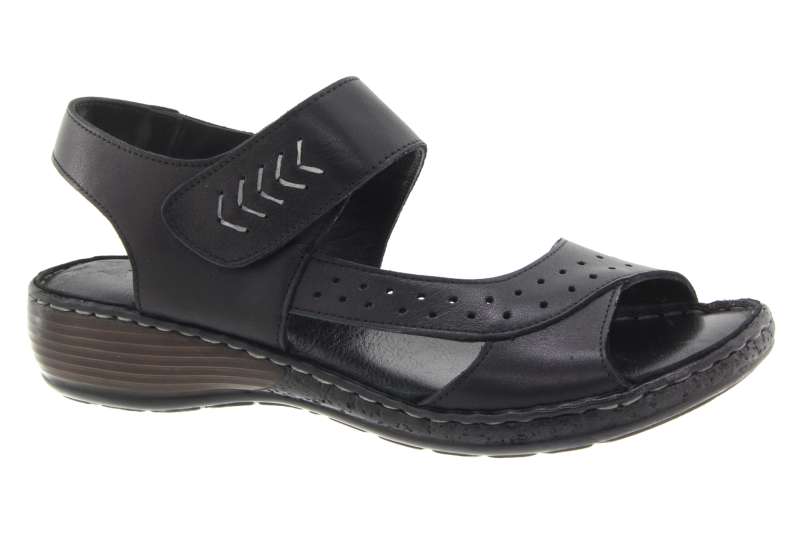 VENUS Dámské kožené sandálky black