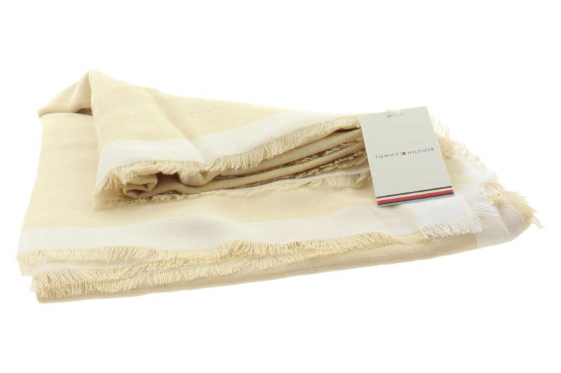 TOMMY HILFIGER Dámská šála v pískové barvě
