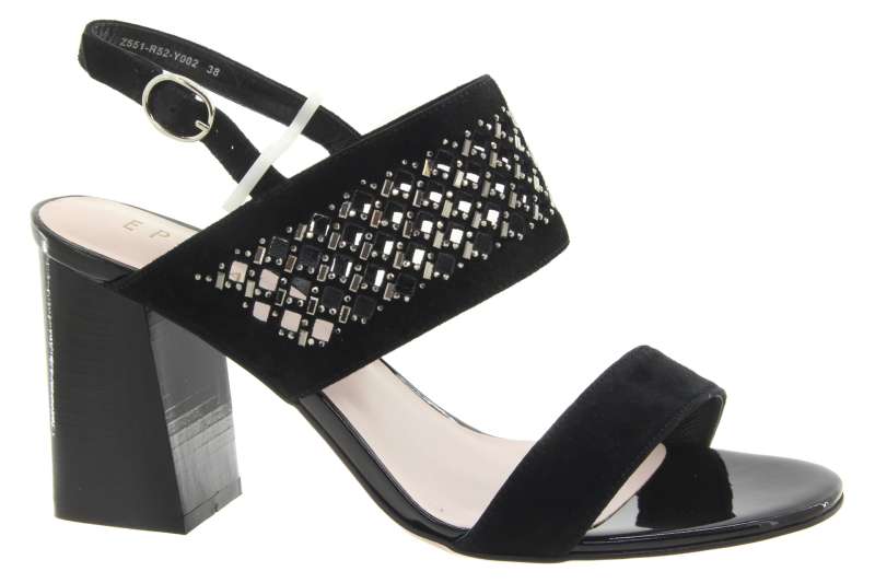 EPICA Dámské kožené sandálky černé