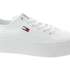 TOMMY JEANS Dámské textilní tenisky bílé