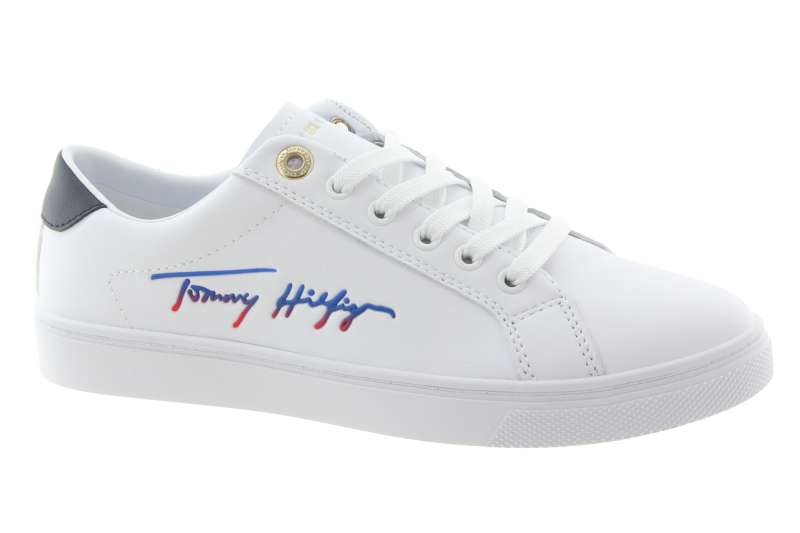 TOMMY HILFIGER Dámské kožené tenisky white