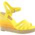 TOMMY HILFIGER Dámské sandálky na klínu žluté
