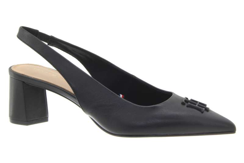 TOMMY HILFIGER Dámské kožené lodičky black