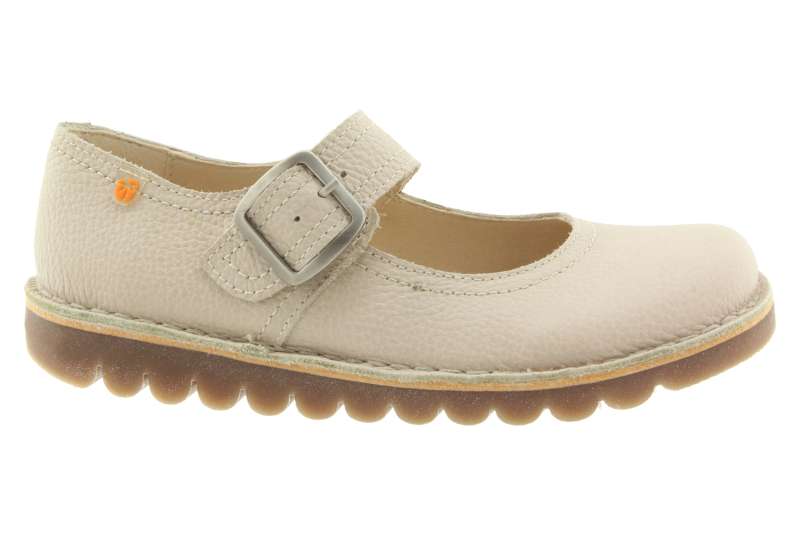 JUNGLA Dámské kožené baleríny béžové