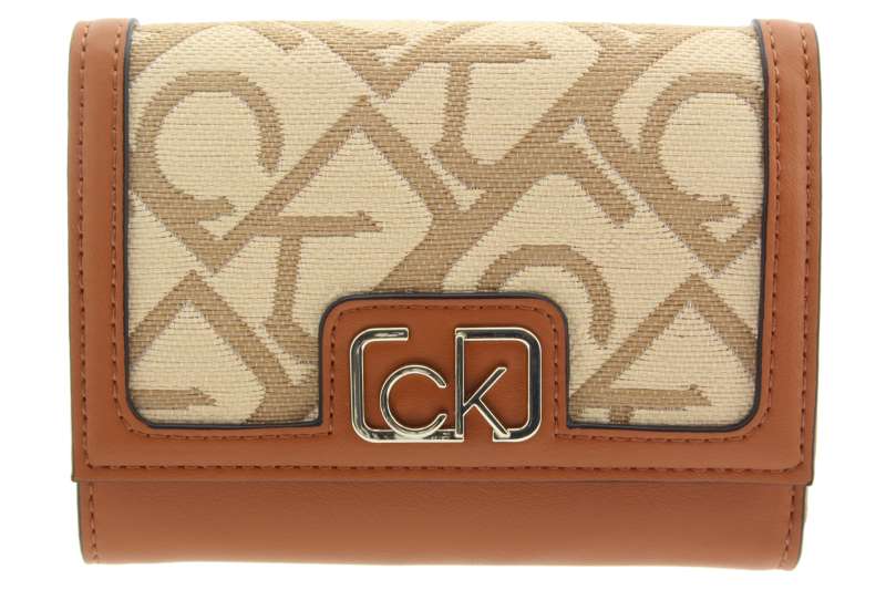 CALVIN KLEIN Dámská peněženka koňaková