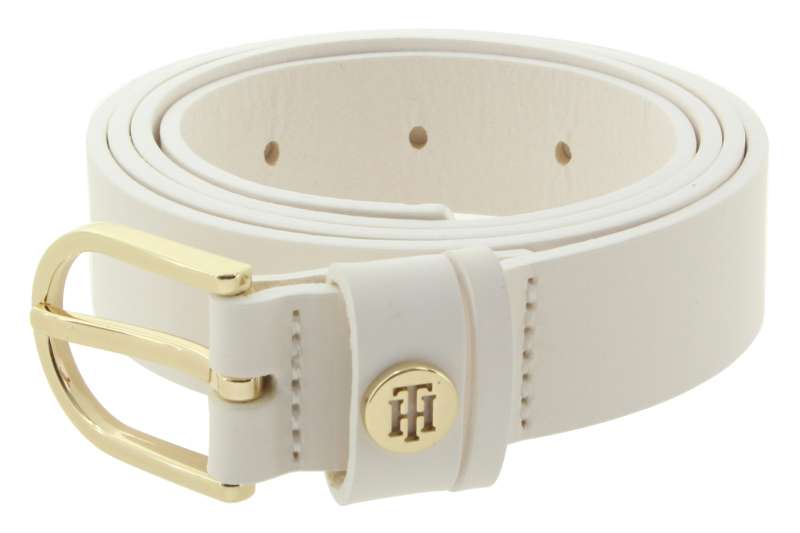 TOMMY HILFIGER Dámský kožený pásek white
