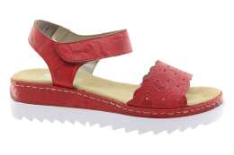 RIEKER Dámské letní sandály červené