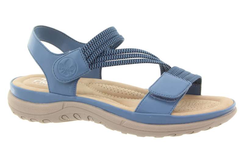 RIEKER Dámské sportovní modré sandálky