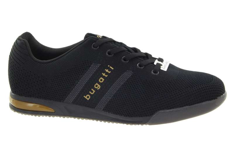 BUGATTI Pánské černé textilní tenisky