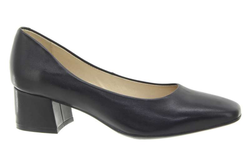 CAPRICE Dámské kožené černé lodičky