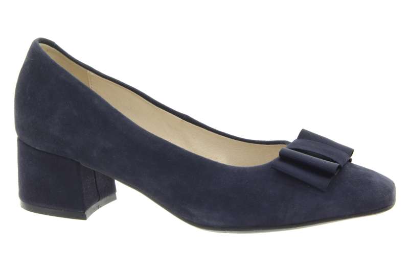 CAPRICE Dámské kožené modré lodičky