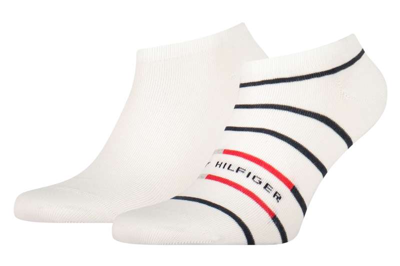 TOMMY HILFIGER Pánské bílé ponožky 2 páry