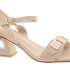 EPICA Dámské béžové kožené sandálky na podpatku