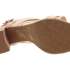 EPICA Dámské kožené béžové sandálky na podpatku