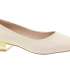 EPICA Dámské kožené béžové baleríny