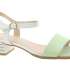 EPICA Dámské kožené bílo zelené sandálky