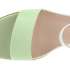 EPICA Dámské kožené bílo zelené sandálky
