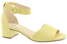 GABOR Dámské kožené žluté sandálky