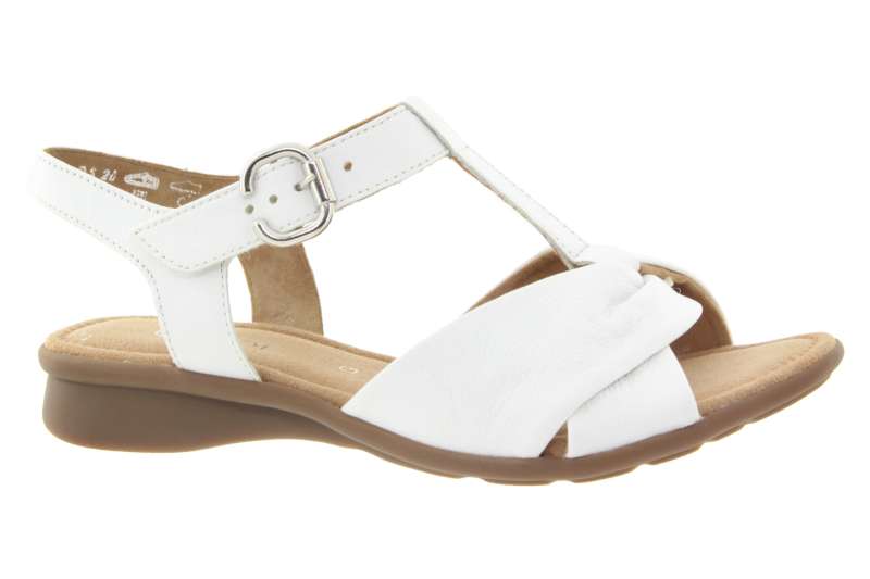 GABOR Dámské kožené bílé sandálky