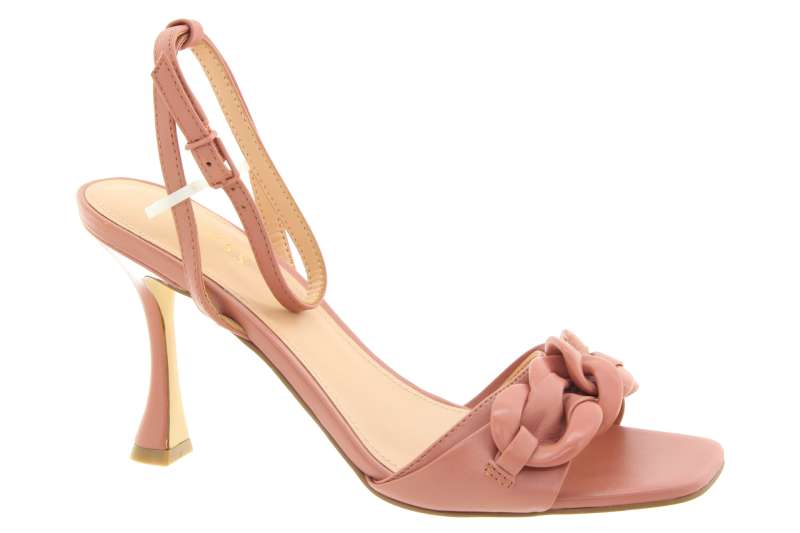 GUESS Dámské kožené lososové páskové lodičky