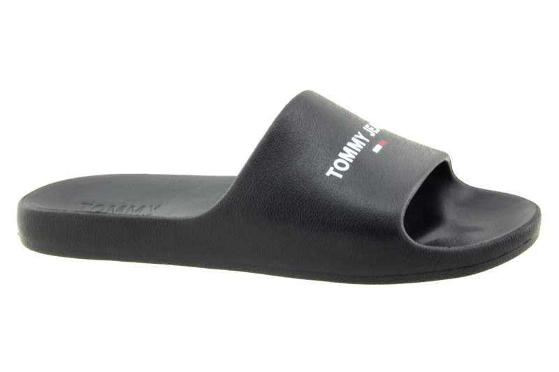 TOMMY HILFIGER Pánské černé letní pantofle