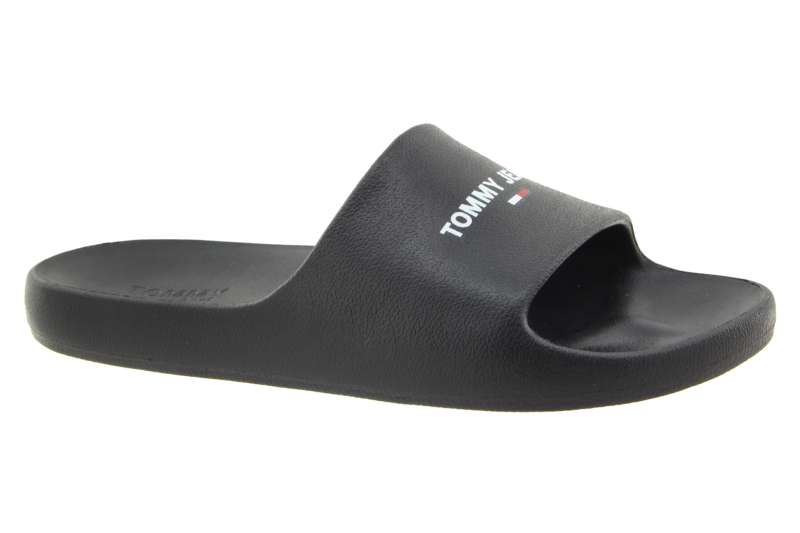 TOMMY HILFIGER Dámské černé pantofle