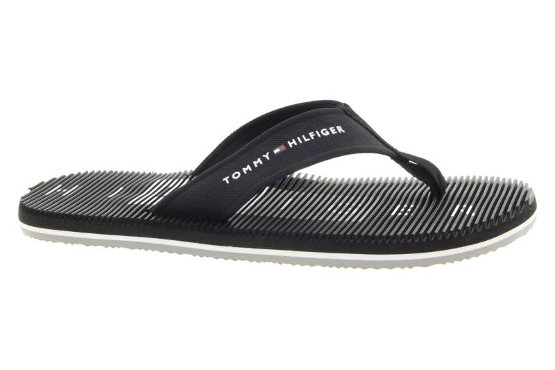 TOMMY HILFIGER Pánské černé žabky