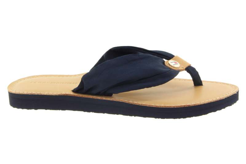 TOMMY HILFIGER Dámské letní tmavě modré žabky