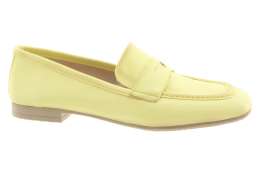 HISPANITAS Dámské žluté kožené mokasíny