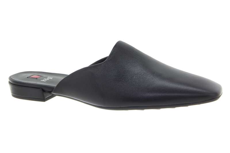 HÖGL Dámské kožené černé pantofle s plnou špičkou